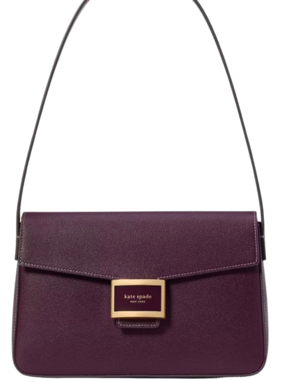 Kate Spade Katy Medium Shoulder Handbag - Deep Cherry